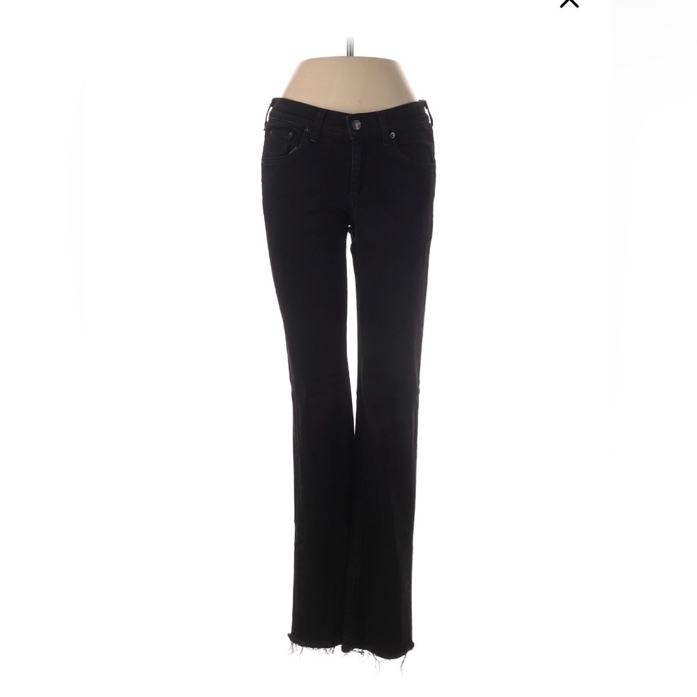 Rag & Bone Straight Leg Black Jeans